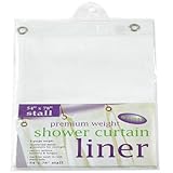 54-Inch-by-78-Inch Premium Weight Stall Shower Curtain Liner, White