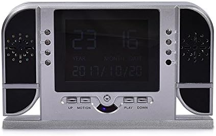 FHD Spy Camera Clock Hidden Nanny Cam Motion Detection Recording Nanny Cam Support View Real time video on 2.5inch TFT Screen (8G)