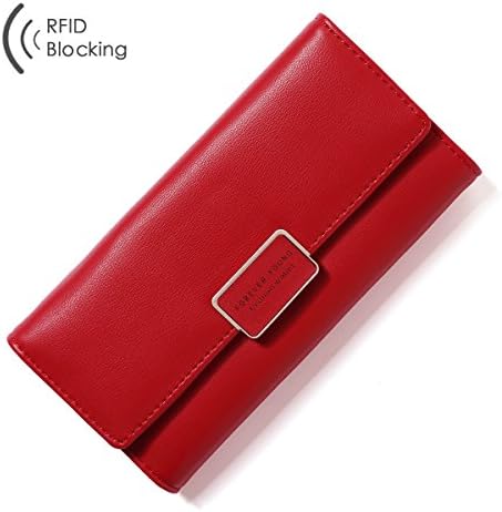 Aoliner Women RFID Blocking Multi Card Organizer Wallet for women Purse