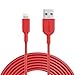 Anker Powerline II Lightning Cable (10ft), Probably The World's Most Durable Cable, MFi Certified for iPhone X / 8/8 Plus / 7/7 Plus / 6/6 Plus / 5s (Red)