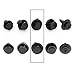 Partsam 100pcs 8mm Plastic Rivet Fastener Mud Flaps Fender Push Clips for Nissan 01553-0932