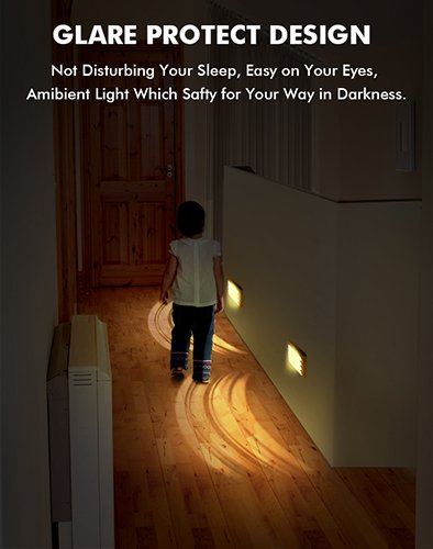 image for Plug in LED Night Light with Dusk to Dawn Sensor Emotionlite Glare Pro