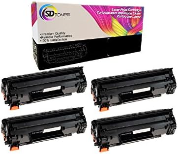 SD Toners New Replacement CE278A 78A Toner Cartridge for LaserJet P1560 P1566 P1600 P1606 M1536 (4 Pack)