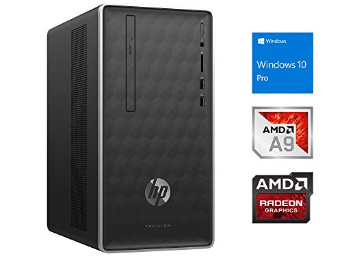 HP Pavilion 590 Desktop, AMD A9-9425 3.1GHz, 16GB RAM, 512GB SSD, DVDRW, HDMI, VGA, Card Reader, Wi-Fi, Bluetooth, Windows 10 Pro