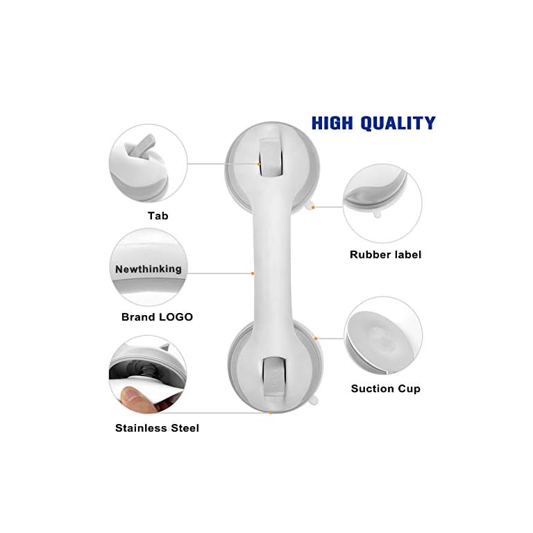 Newthinking Suction Bathroom Grab Rails, Hand Rail for Disabled