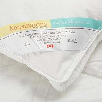 100 Pure Canadian White Goose Down Pillows X 2 1000g Filling