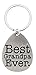 ThisWear for Grandpa Best Grandpa Ever Metal Pendant Keychain Key Tag