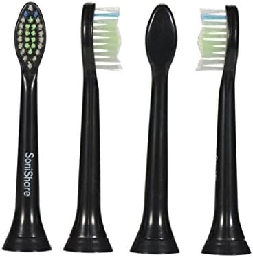 SoniShare Diamond Clean Replacement Heads for Philips Sonicare Toothbrushes, 4 Pack