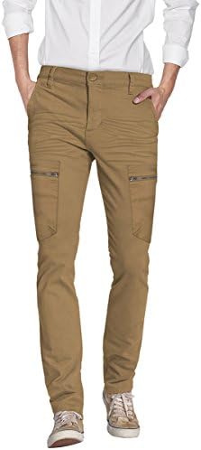 Mens Super Stretch Slim Fit Trousers Pants AP46076SK PK16 Tobacco 32
