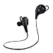 Tecart Racer A1 Bluetooth Headphones Wireless In-Ear Sports Earbuds w/Built-in Mic Sweatproof Headsets HD Stereo Noise Cancelling Headphones (BLACK)
