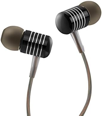 Earbuds, HokoAcc In-Ear Headphones Noise Isolation Headsets Heavy Bass Earphones with Microphone for iPhone Samsung iPad and Most Android Phones (Black)