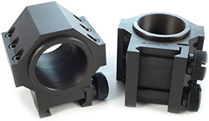 US Tactical Systems Steel Double Width .50 BMG and Large Caliber Scope Rings with 1 in 660004