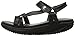 Skechers Women's Shape UPS 0.5 Tone It Wedge Sandal, Black, 9 M US