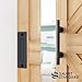 SMARTSTANDARD 5FT Sliding Barn Door Hardware Whole Kit (Include 5ft Track Kit & Pull Handle Set & Floor Guide), Smoothly and Quietly, Easy to Install, Fit 30