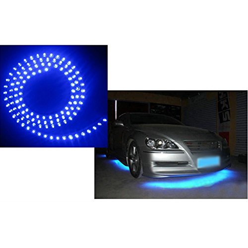 4pcs Car LED Strip Light Waterproof Car Motors Truck Flexible LED Strip Lights, DC 12V (Blue)