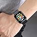 ATUP Compatible with for Apple Watch Replacement Band 38mm 40mm 42mm 44mm Women Men, Soft Silicone Band Compatible with for iWatch Series 4, 3, 2, 1 (Black, 42mm/44mm-M/L)