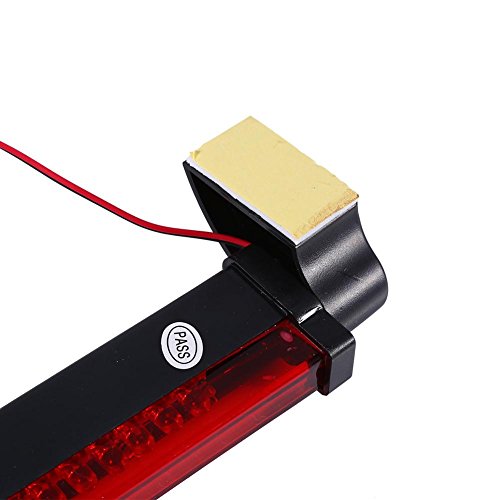 Car Anti-collision Fog Light, 12V Auto Anti-fog Parking Stop Braking Signal Indicators, Motorcycle LED Warning Light, 1 x Red 24 LED Vehicle Car Auto Stop Tail Warning Light (Strong red line) - Thumbnail 3