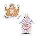 Namaste Let That Shit Go Funny Sloth Meme Sticker Meditation Relaxation Sloth Good Vibes [Premium Matte Sticker]
