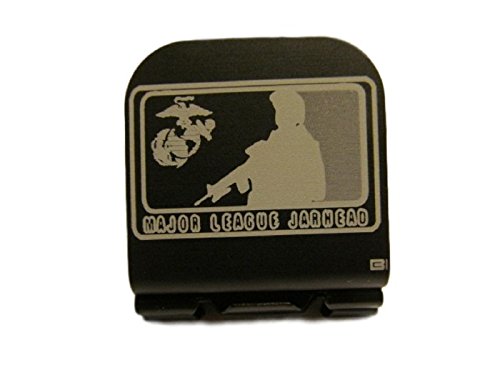 Major League Jarhead Patch Laser Etched Hat Clip Black