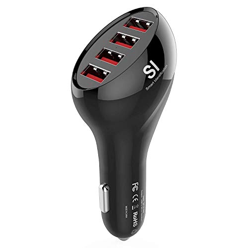 Car Charger, Vogek 4.8A 24W Dual Port USB Car Charger with Smart Identification for iPhone X, 8, 7 / 6s / Plus, iPad Pro/Air 2 / Mini, Galaxy S8 /S7 / S6 / Edge/Plus, Note 5/4