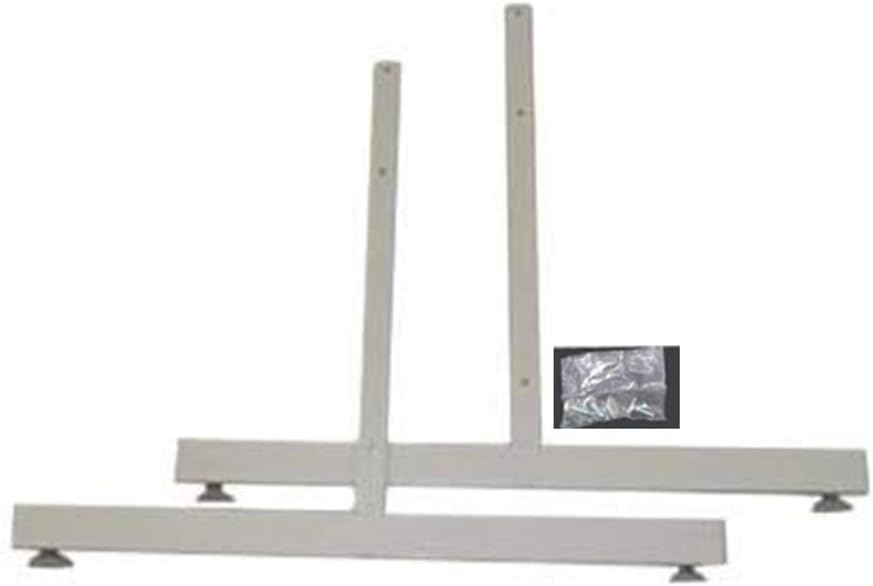 T-Shape Gridwall Panel Legs Display Set of 2 - White - Work with Standard Grid Panels