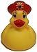 Rubber Ducks Family Lady Bonnet Rubber Duck, Waddlers Brand Toy Bathtub Rubber Duck Lady on Red Bonnett Hat That Floats Upright, All Depts. Gift Rubber Ducky Birthday, Ladies & Mother's Day