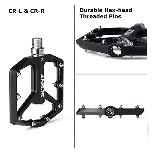 Fiets Pedalen Verzegeld Lager Mountainbike Pedalen Platform Fiets Platte Legering Pedalen 9/16 "Pedalen Non-Slip Legering Platte Pedalen Mtb Pedalen - Image 4