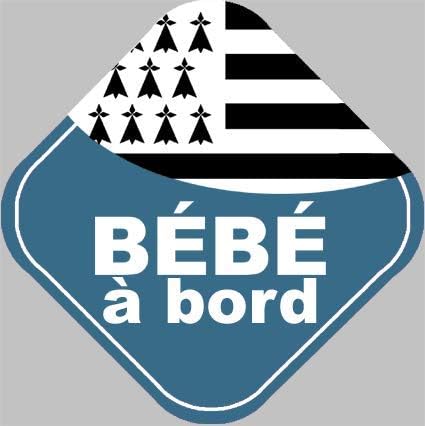 Stickers 10 Cm Bebe A Bord Breton Autocollants Auto Et Moto Autocollants Bebe A Bord Musteqil Az