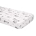 Bebe au Lait Classic Muslin Crib Sheet, 100% Cotton Muslin, Fits Standard Crib Mattress - Bunny Tails