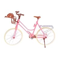 GMNP0di% Dollhouse Miniature with Furniture, Dollhouse Miniatures, Finger Simulation Mountain Bike Miniature Bicycle Pretend Play Kids Toy Pink