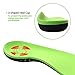Snapsmile Medical Grade Plantar Fasciitis Inserts-Arch Support Shoe Inserts Women Man Doctor Recommends Professional Orthotic Inserts for Plantar Fasciitis High Arch Support, Green, 7-9 Women/6-8 Men
