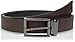 Kenneth Cole REACTION Men's Engraved logo belt,Black/Brown,34