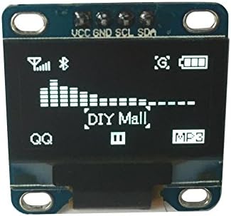 LANDZO 0.96 inch IIC Serial White OLED Display Module 128X64 for Arduino