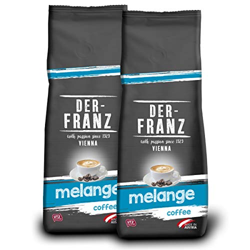 Der-Franz Melange-Kaffee UTZ, gemahlen, 2 x 500 g