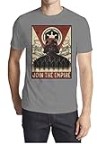 Star Wars Force Awakens Darth Vader Join the Empire Mens Grey T-shirt