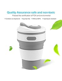 Taza plegable de silicona a prueba de fugas, taza