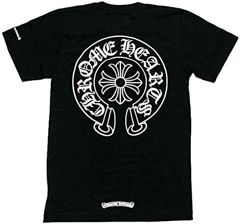 Amazon クロムハーツ メンズ Tシャツ ブラック ホースシュー Sサイズ Chrome Hearts Tシャツ カットソー 通販