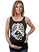 TeeStars - Pregnant Skeleton Baby Halloween Xray Maternity Tank Top Tunic Small Black