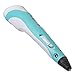 3D Printing Pen, IVSO® Intelligent 3D Printing Pen ABS Fibrous Material and Power Supply with Temperature Display for Drawing and Doodle Model Making Arts & Crafts Drawing. (Green)