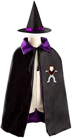 Wicked Clown Reversible Halloween Costume Witch Cape Cloak Kid's Hat