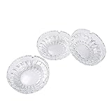 Saim Round Glass Smoking Ashtray Home Office Tabletop Decoration 4.2
