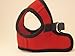 Snazzi Pet Soft Mesh Comfy Step in Dog Vest Harness Tiny XS Small Dogs 2-16 lbs Teacup Mini Toy Puppy (Red, SM 12.5