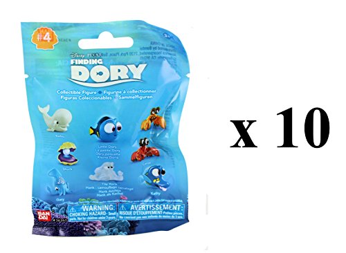 Disney Pixar Finding Dory - Series 4 - Collectible Figures Mystery Blind Party Bags Pack of 10