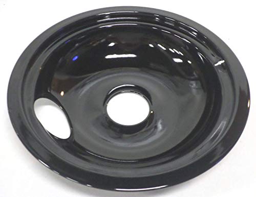 4 Pack Porcelain Black Drip Pans Bowls for GE Range 3-WB31M20 1-WB31M19