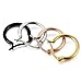 ORAZIO 4 Pairs Stainless Steel Hoop Earrings Set Cute Huggie Earrings for Women,4 Colors a Set 12MM