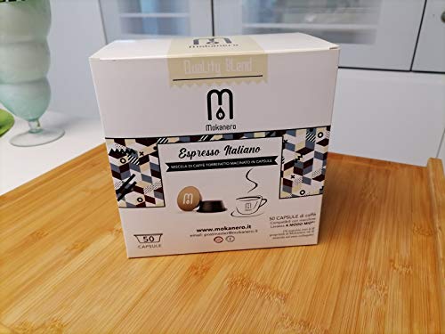 Mokanero - Italienischer Espresso - Mischung aus gerösteten und gemahlenen Kaffeekapseln A Modo Mio - 50 Kapseln – Bild 4