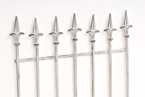 CLP Metall-Rankgitter Elisa I Größe: 100 x 50 cm, Stabstärke 0,7 cm I Rankhilfe für Kletterpflanzen I erhältlich, Farbe:antik weiß – Bild 4