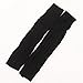 2 Pack of Womens Cable Knit Knee High Knitted Crochet Leg Warmers Long Socks White/Black,One Size