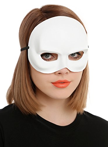 White Half Mask