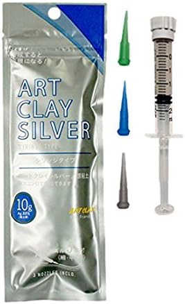 Art Clay Silver New Formula Syringe, 10g 3 Tip by ArtClay Silver